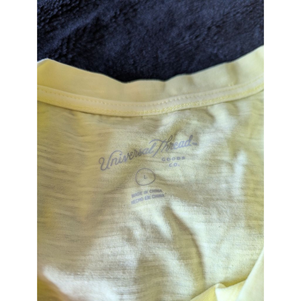NWOT Universal Thread Yellow Side Rouched Dress L - Picture 4 of 5